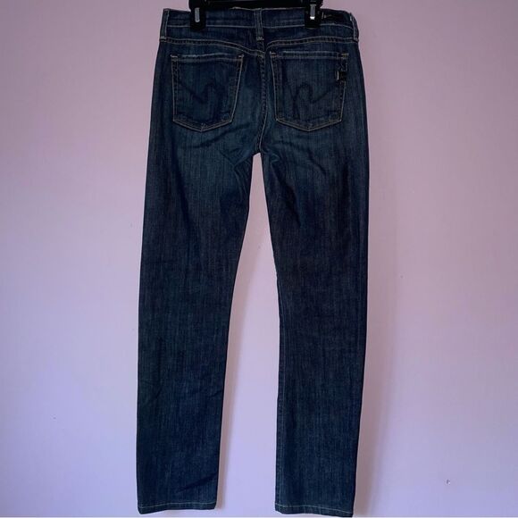 Citizens of Humanity Size 26 Kelly 001 Stretch Low Waist Bootcut Dark Wash Jeans - Picture 4 of 8